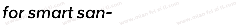 for smart san字体转换
